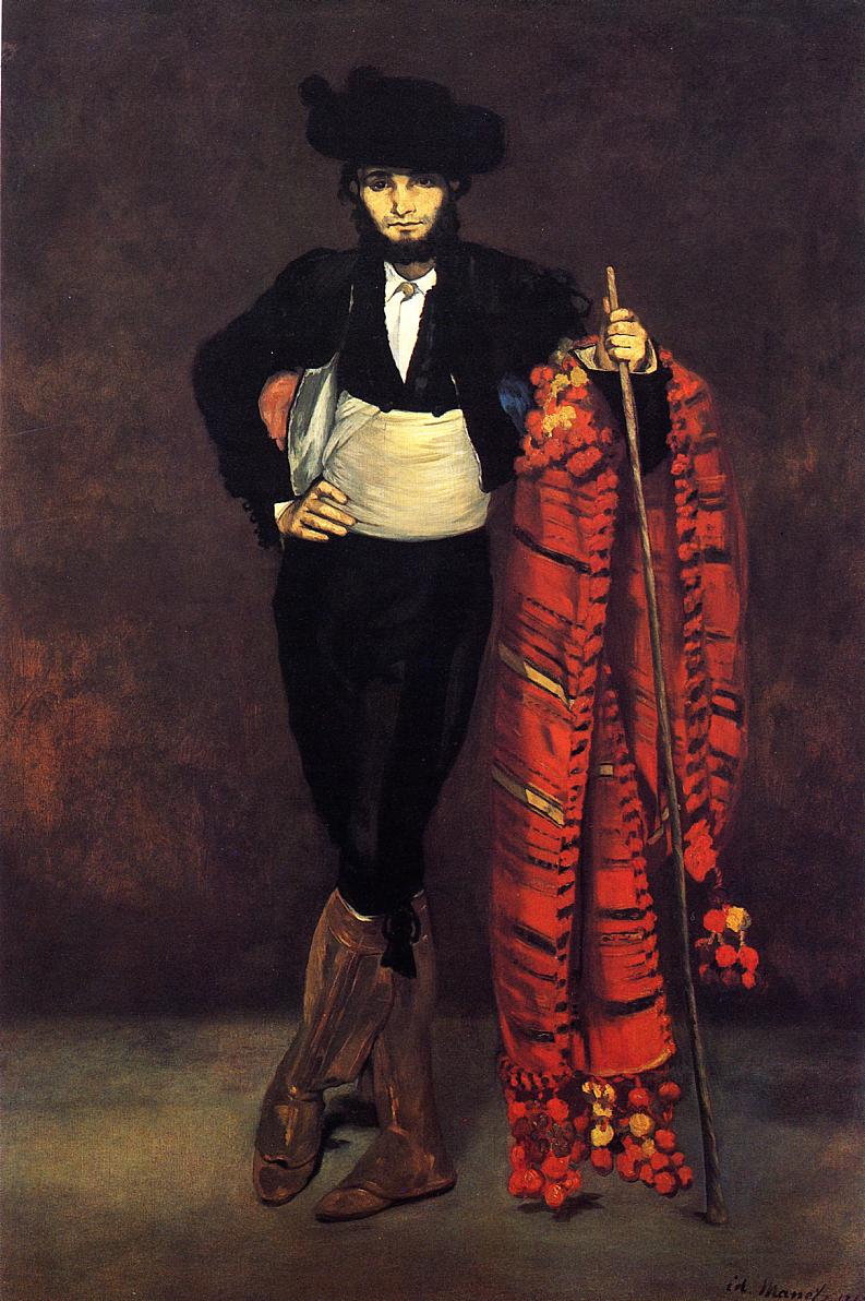 Эдуард Мане. "Молодой человек в костюме махо". 1863.