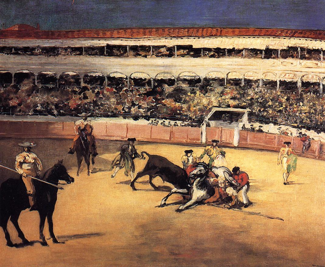 Эдуард Мане. "Бой быков в Мадриде". 1865.