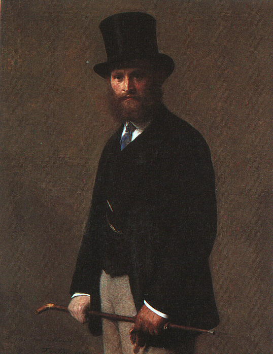 Анри Фантен-Латур. "Портрет Мане". 1867.