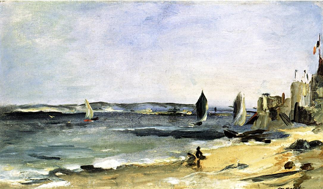 Эдуард Мане. "Морской пейзаж в Аркашоне (Аркашон, прекрасная погода)". 1871.