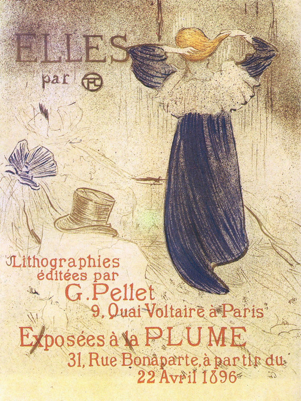 Анри де Тулуз-Лотрек. Фронтиспис альбома литографий "Они". 1896.