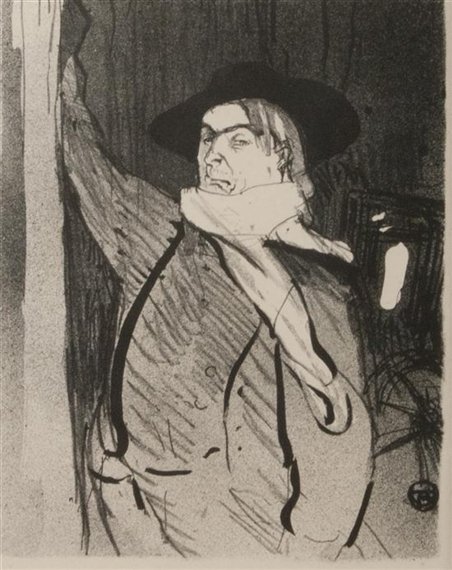 Анри де Тулуз-Лотрек. Портрет Аристида Брюана. 1893.