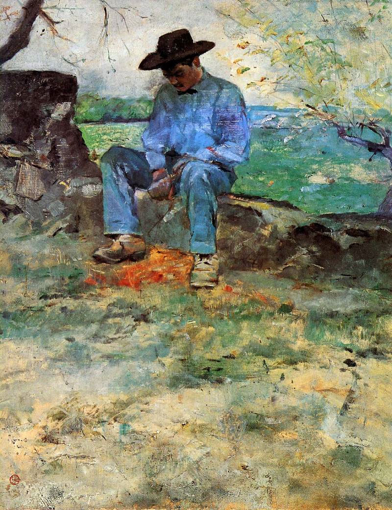 Анри де Тулуз-Лотрек. Молодой Рути в Селейране. 1882.