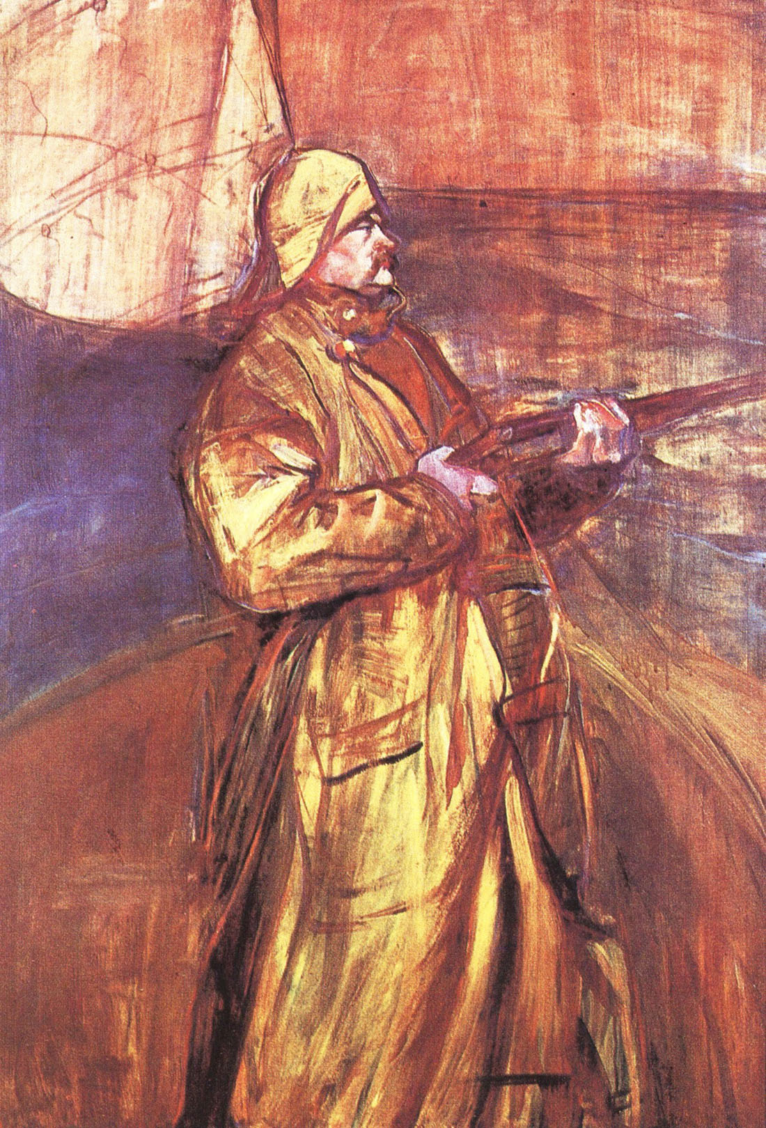 Анри де Тулуз-Лотрек. Морис Жуаян в бухте Соммы. 1900.