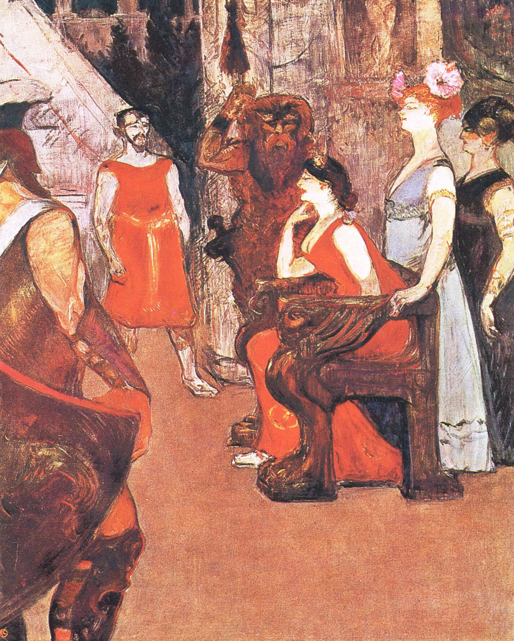 Анри де Тулуз-Лотрек. Мессалина на троне. 1900-1901.