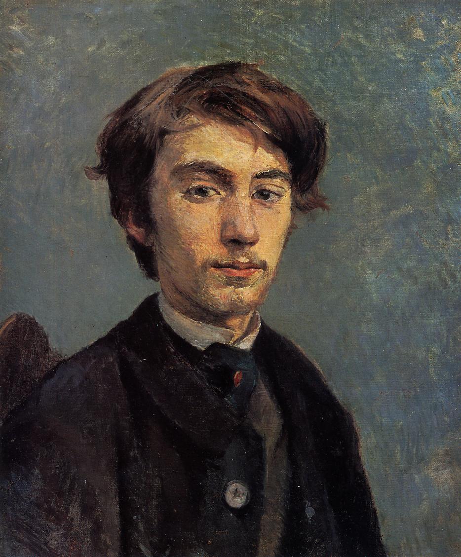 Анри де тулуз-Лотрек. Портрет Эмиля Бернара. 1885.