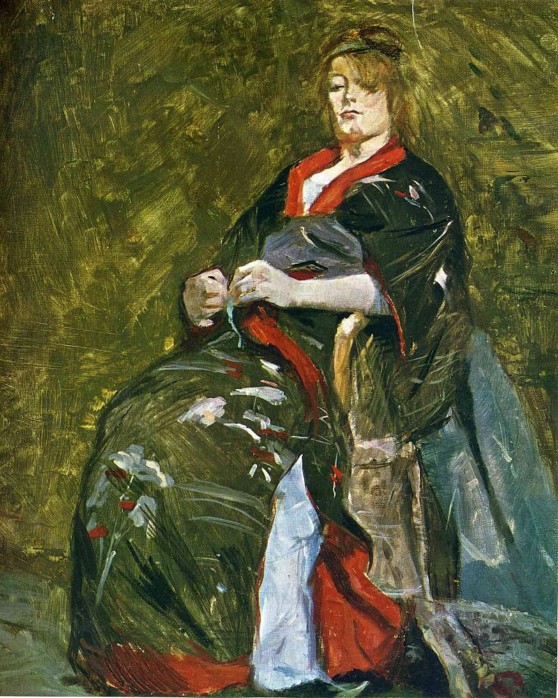 Анри де Тулуз-Лотрек. Лили Гренье в кимоно. 1888.