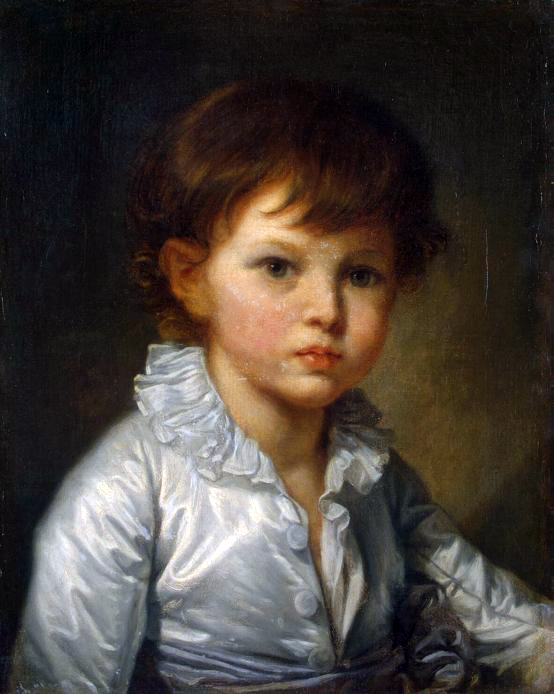 Жан-Батист Грёз. Портрет графа Павла Строганова ребёнком.