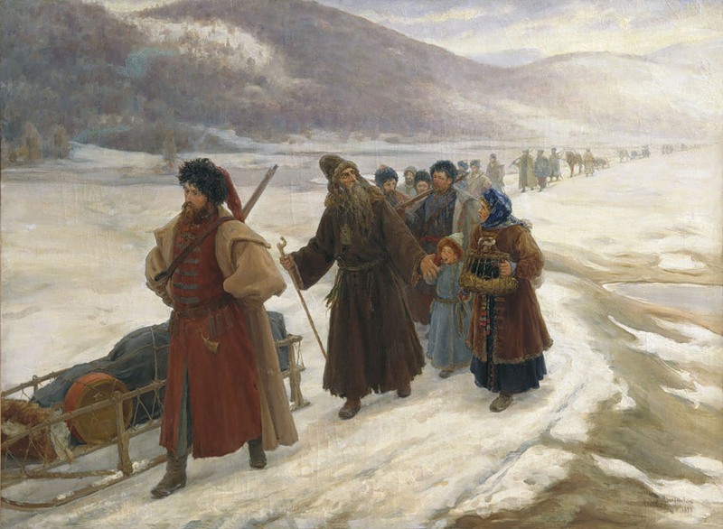 Сергей Милорадович. "Путешествие Аввакума по Сибири". 1898.