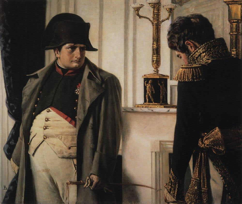 Василий Васильевич Верещагин. Наполеон и маршал Лористон ("Мир во что бы то ни стало"). 1899-1900.
