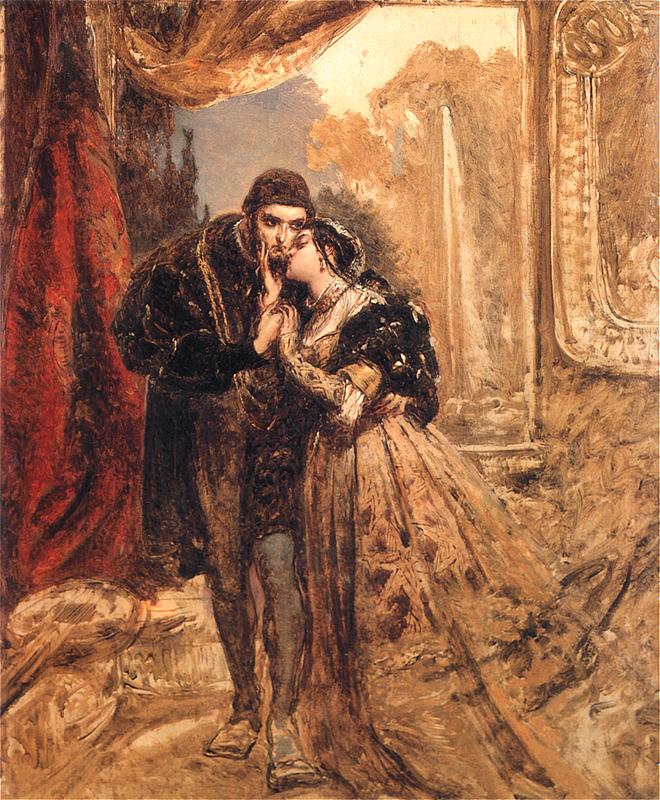 Ян Матейко. Сигизмунд Август с Барбарой в Радзивилловском дворце в Вильно. 1862.