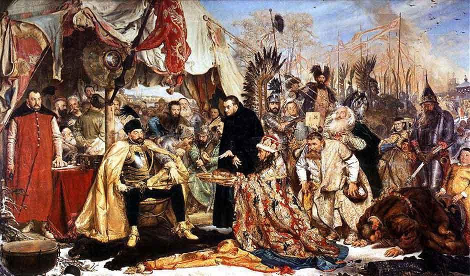 Ян Матейко. "Баторий под Псковом". 1872.