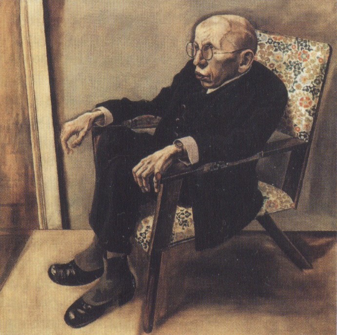 Георг Грос. "Портрет писателя М. Херманна-Нейсе". 1925. Кунстхалле, Мангейм.