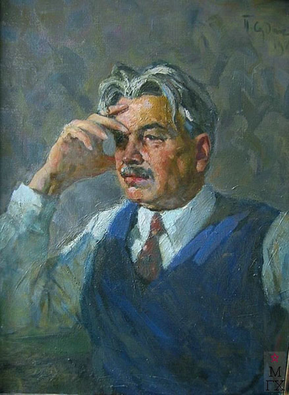 Павел Судаков. Портрет писателя Л. Леонова. 1963.