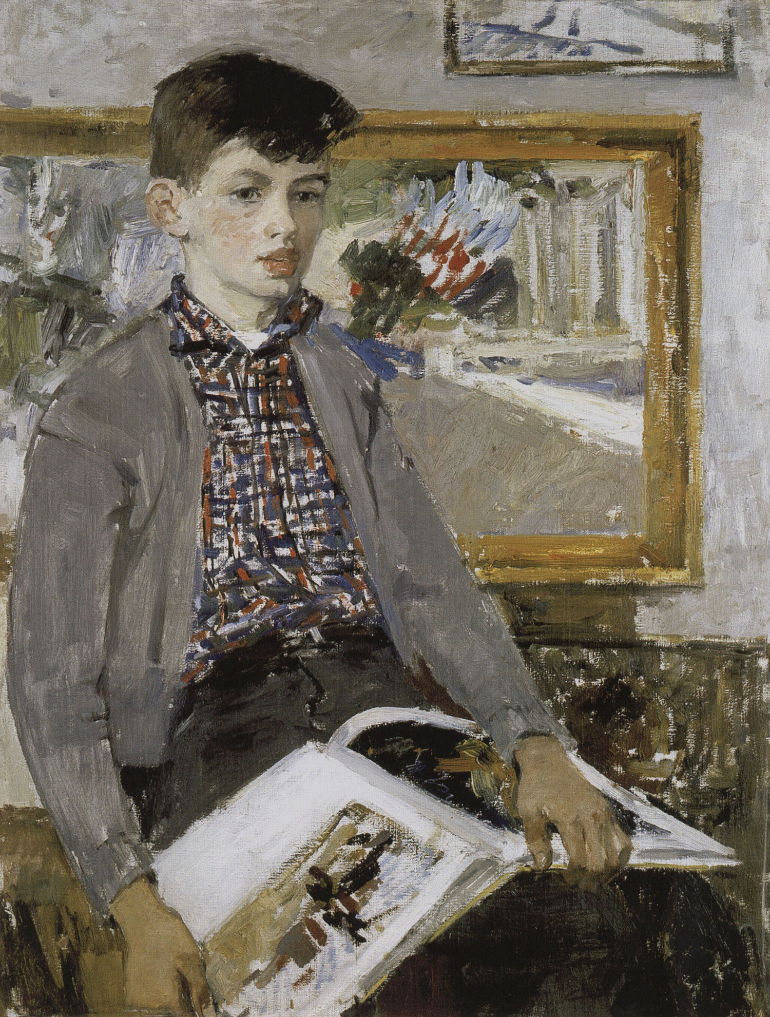 Пётр Фомин. Портрет сына. 1963. 
