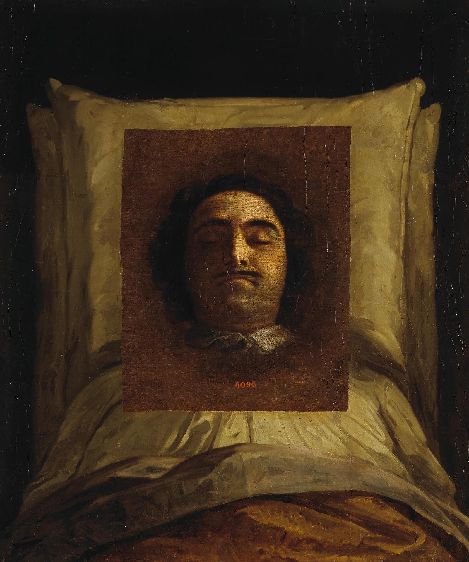 Луи Каравак. "Портрет Петра I на смертном одре". 1725.