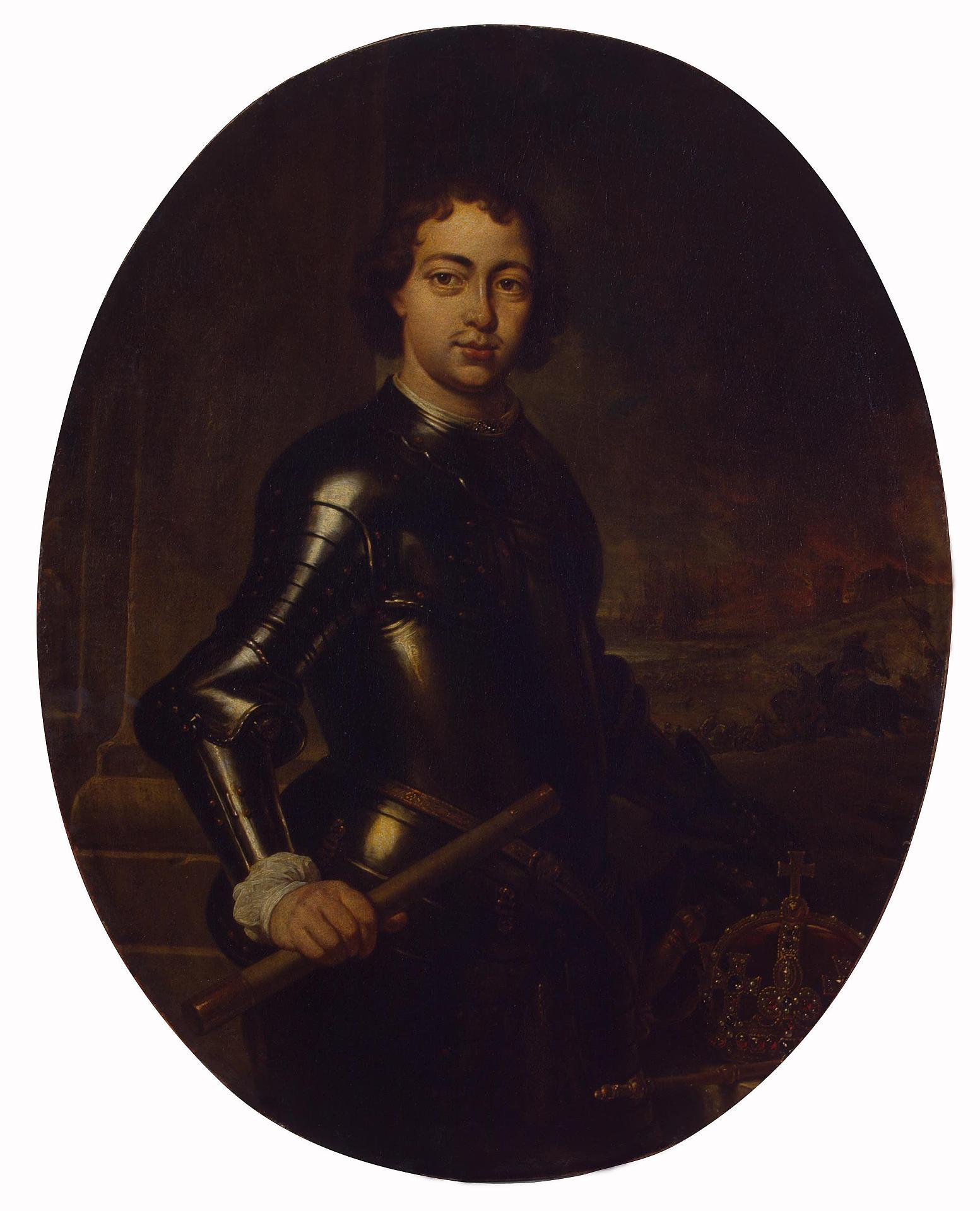 Ян Веникс. Портрет Петра I. Около 1697.