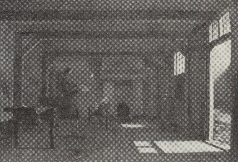 Л. Плахов. Пётр I в своей мастерской в Саардаме. 1840-е.