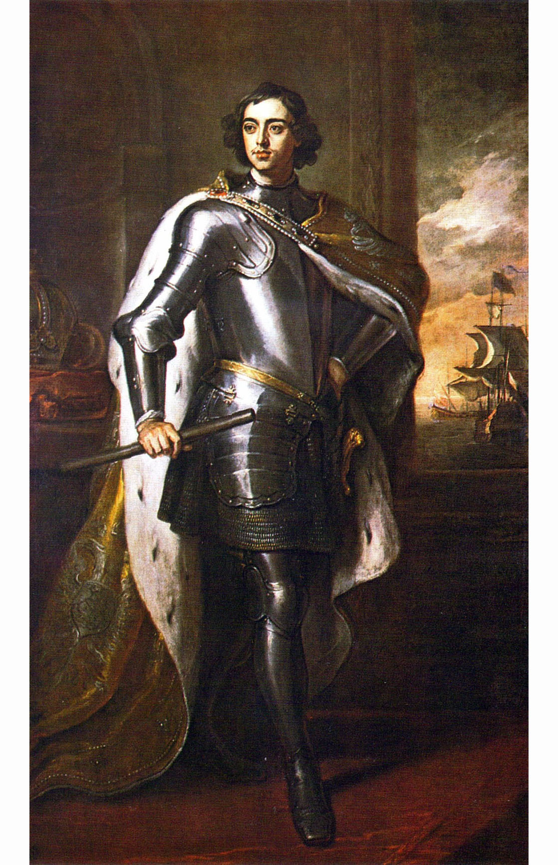 Г. Кнеллер. Портрет Петра I. 1698.
