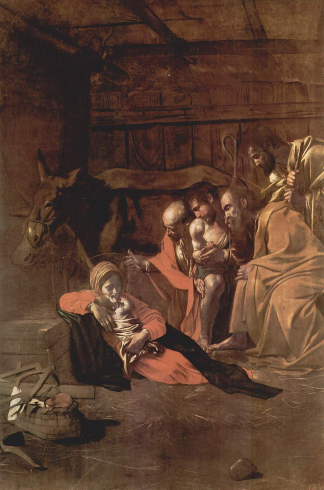 Микеланджело Меризи де Караваджо. Поклонение пастухов. 