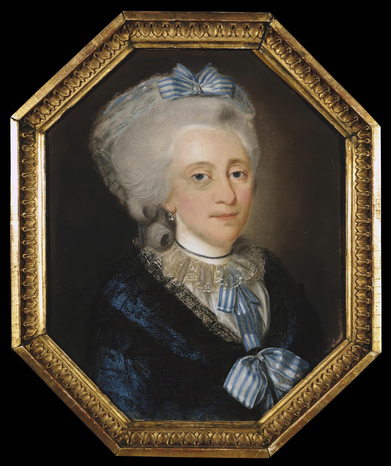 Иоганн Барду. "Портрет пожилой дамы". 1785.