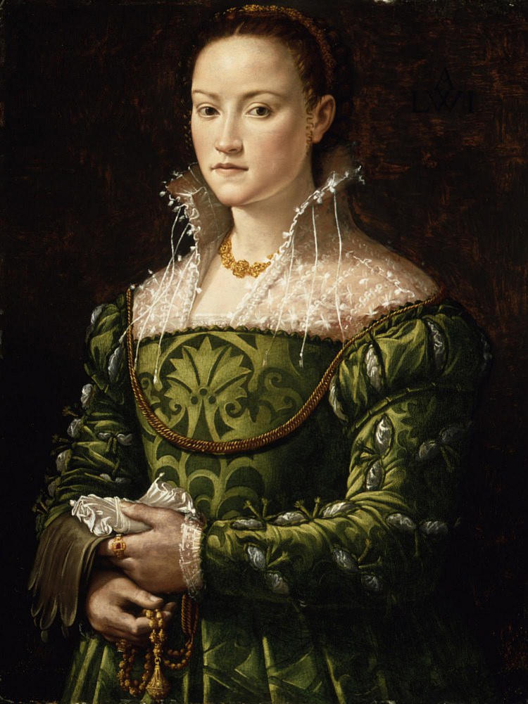 Алессандро Аллори. "Портрет дамы". Около 1560. Художественный музей, Сан-Диего.