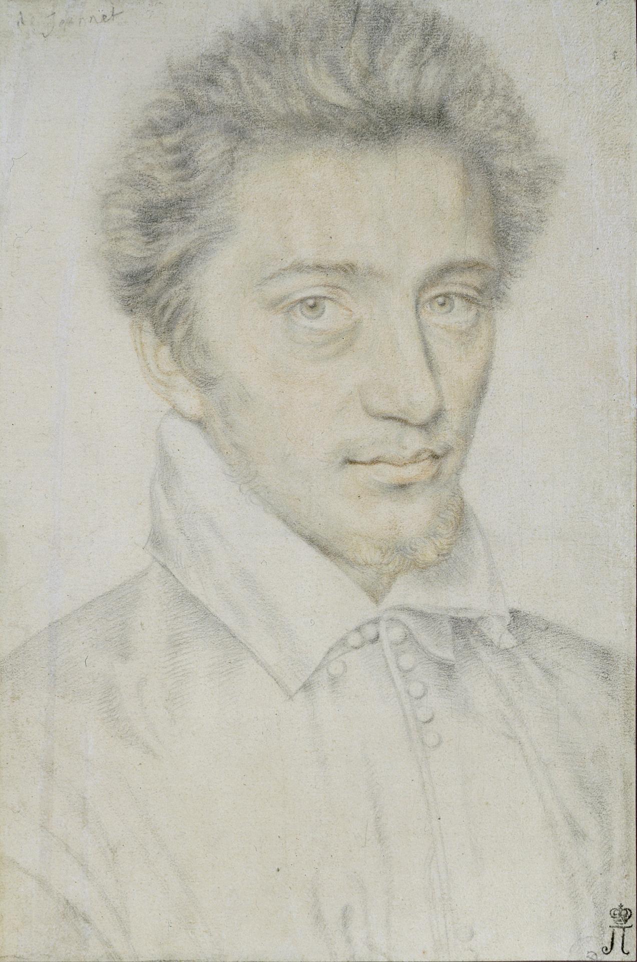 Монограммист "JDC". "Портрет молодого человека". Франция. XVI век.