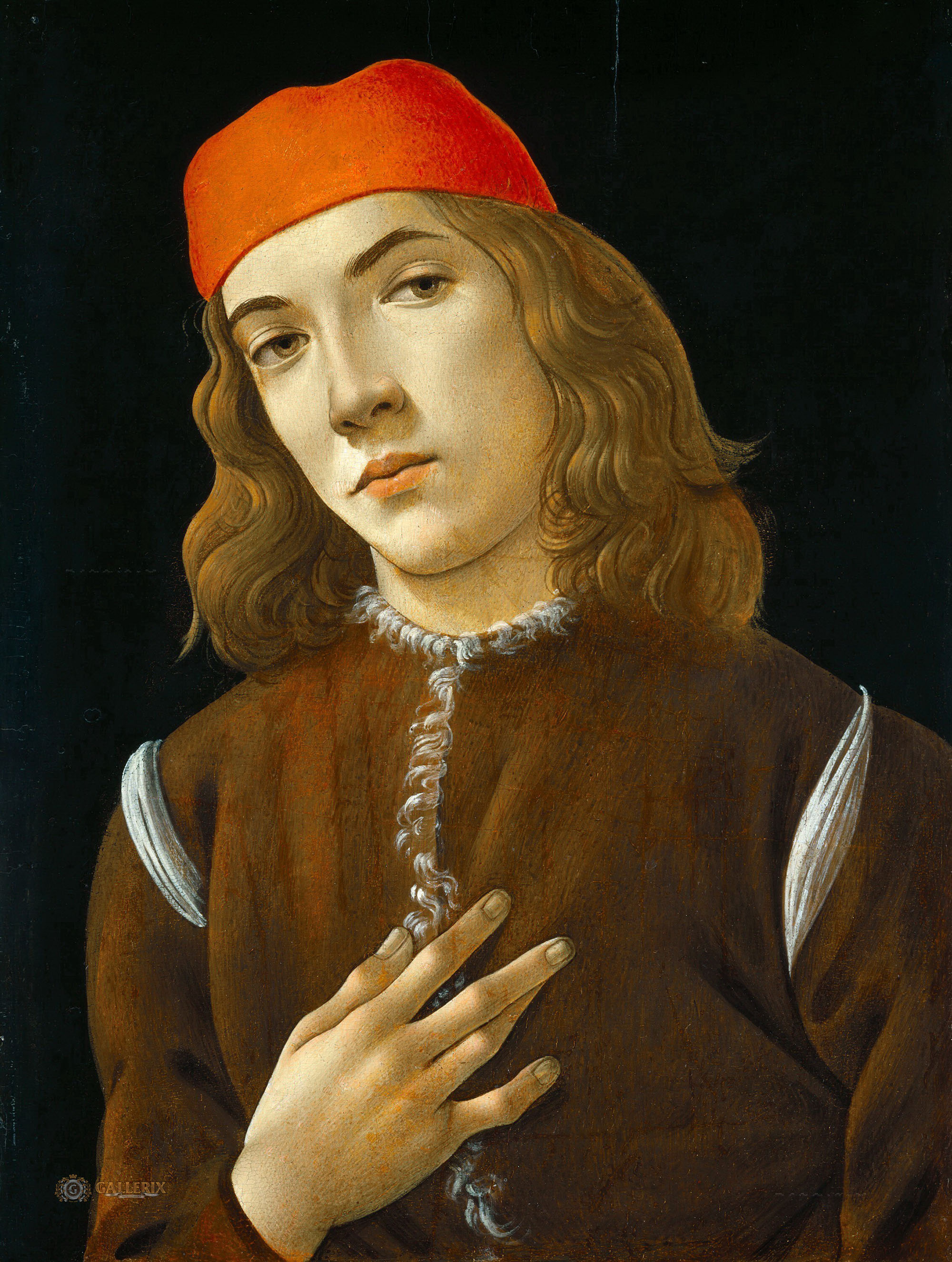 Сандро Боттичелли. "Портрет молодого человека". 1482-1483. Национальная галерея искусств, Вашингтон.