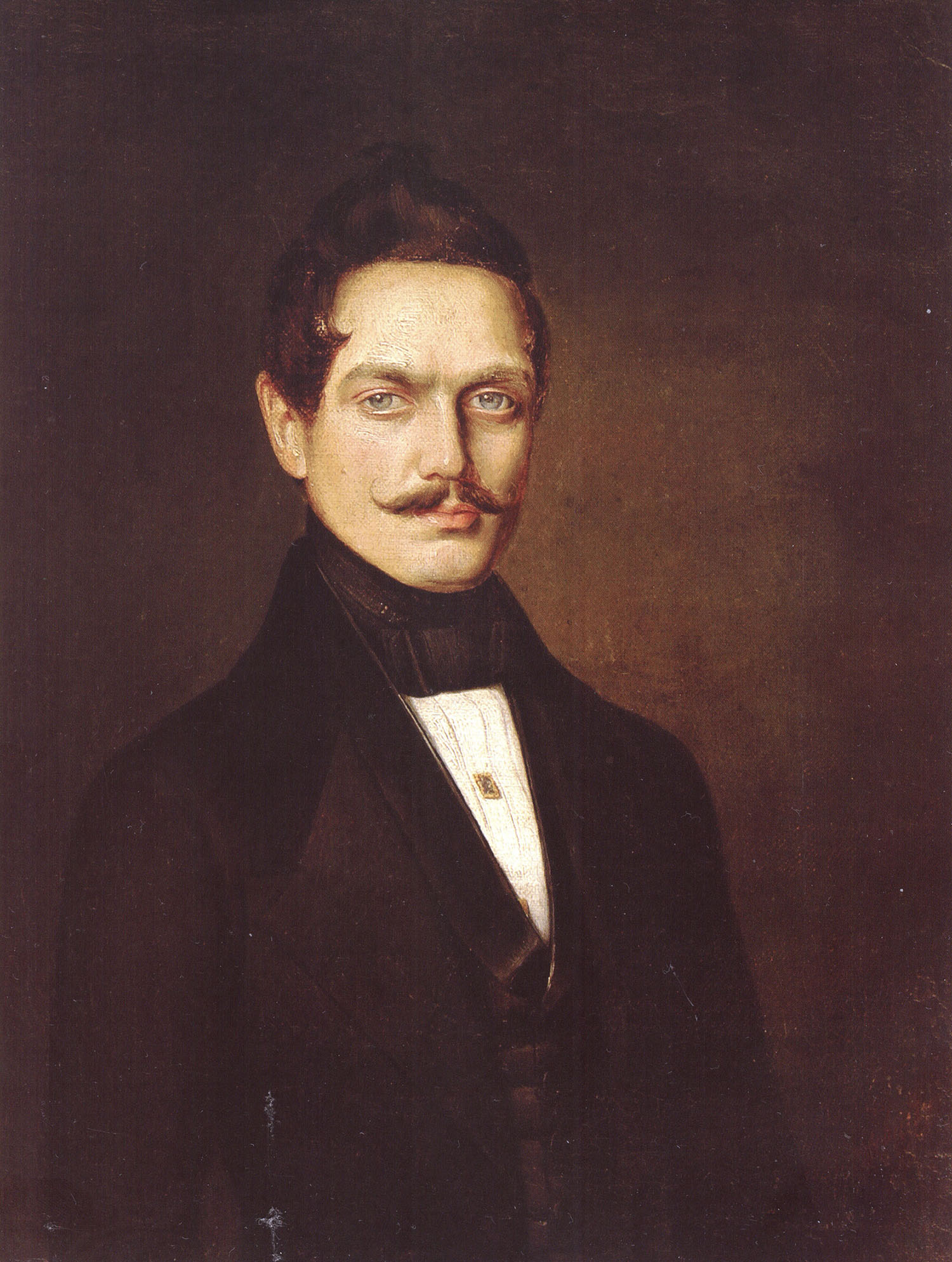 Неизвестный художник. "Портрет молодого человека". XIX век.