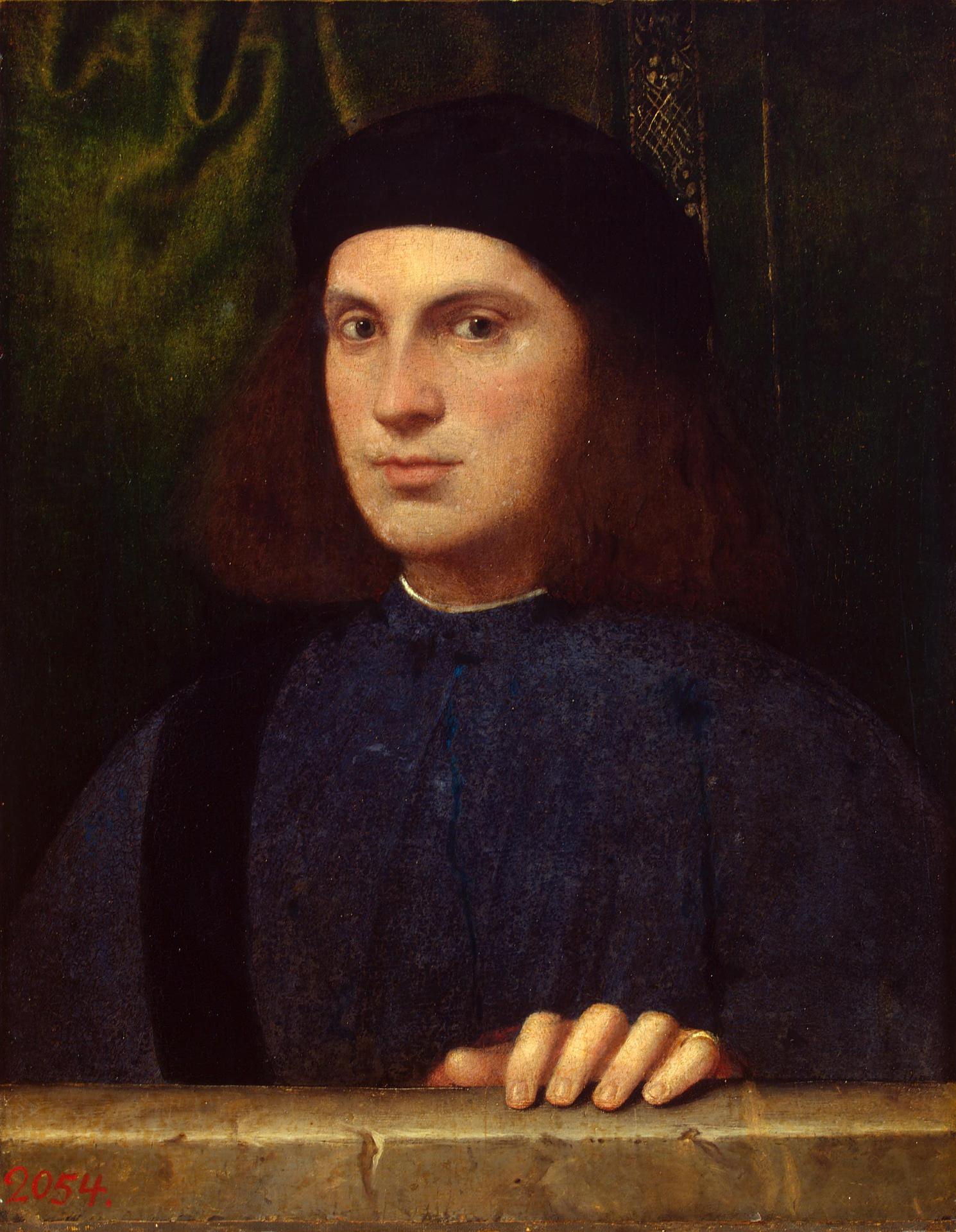 Бонифацио Веронезе (Бонифацио де Питати). "Портрет молодого человека". 1510-е. Эрмитаж, Санкт-Петербург.