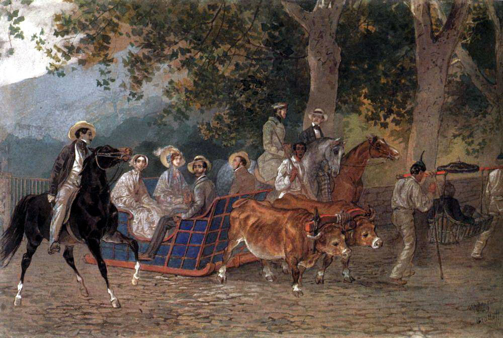 Карл Павлович Брюллов. "Прогулка". 1849.
