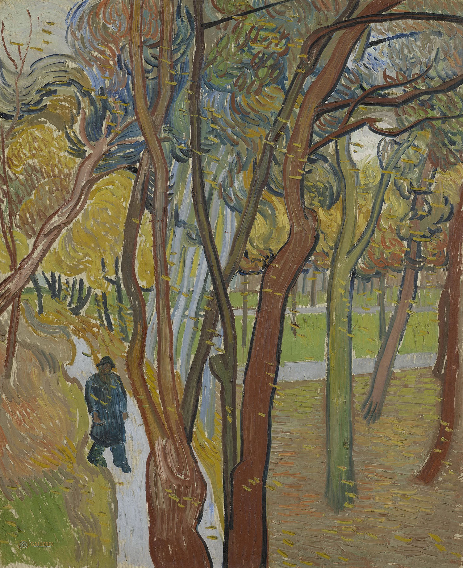 Винсент Ван Гог. "Прогулка (Листопад)". 1889. Музей Ван Гога, Амстердам.