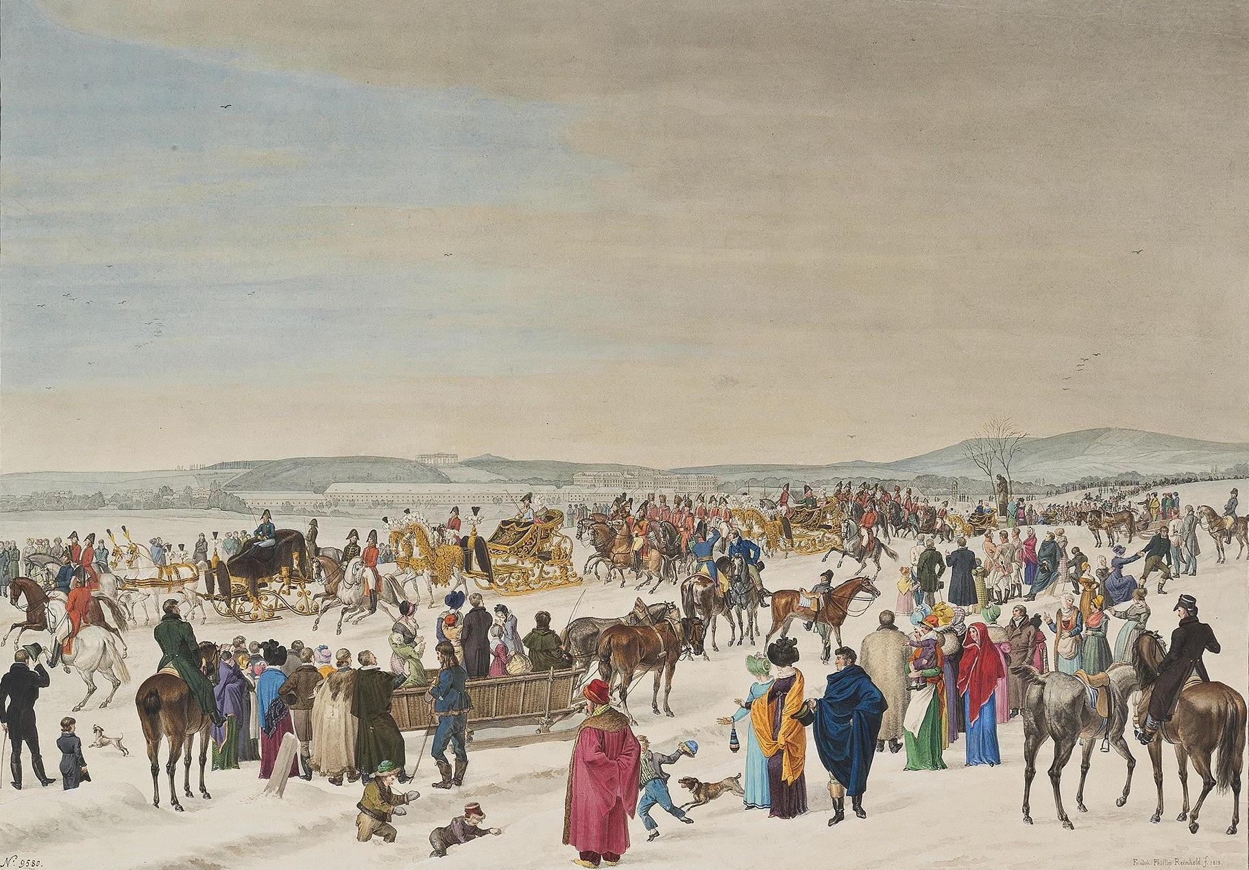 Фридрих-Филипп Рейнхольд. "Санная прогулка в Шёнбруни 10 (22) января 1815 года".