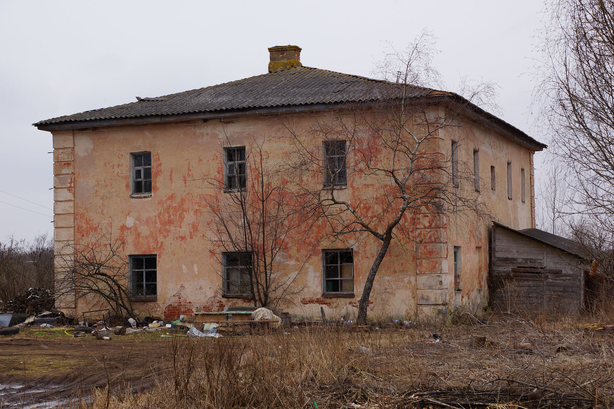 Михайлов Погост, Локнянский район, Псковская область. Здание бывшей пересыльной тюрьмы.