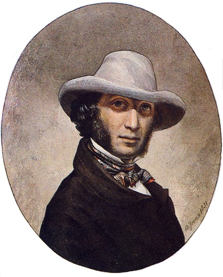 Неизвестный художник. "А. С. Пушкин". 1831.