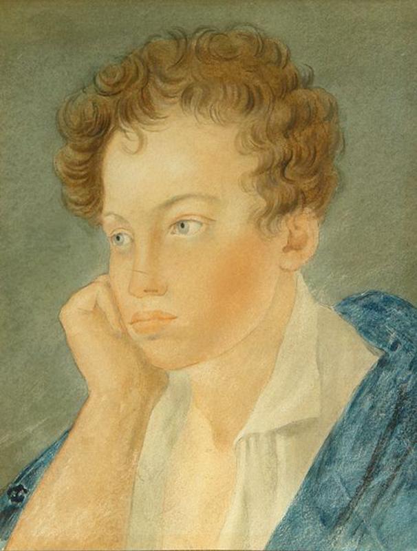 Сергей Гаврилович Чириков. "Портрет А. Пушкина". 1810.