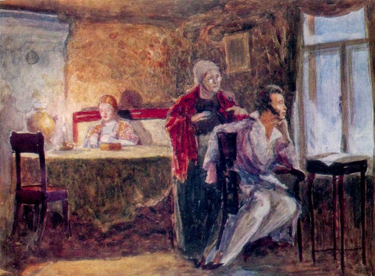 Юрий Михайлович Непринцев. "Пушкин в Михайловском". Эмкиз. 1938.