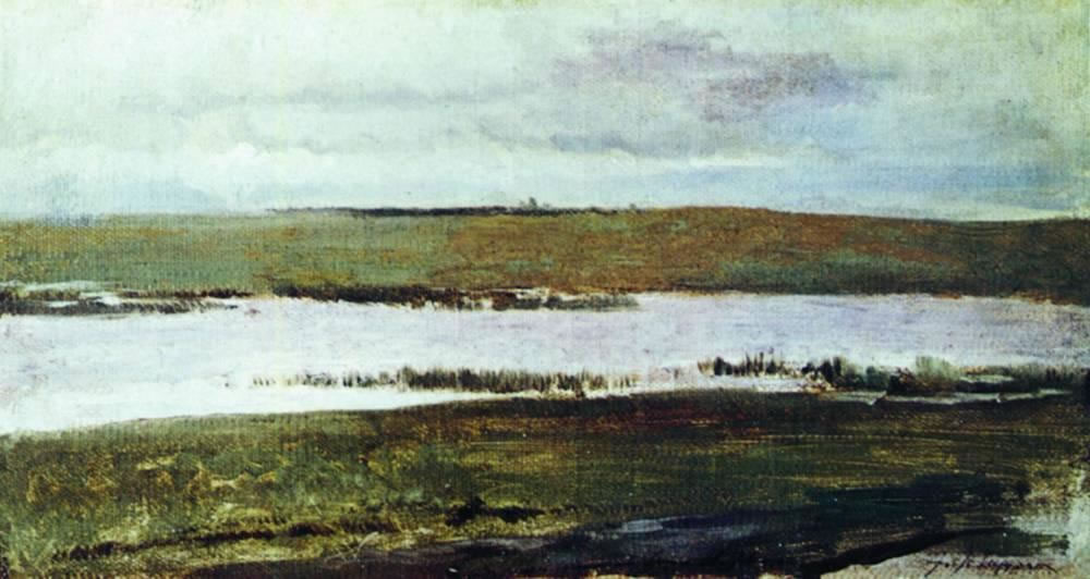 Исаак Ильич Левитан. "Река". 1890-е.