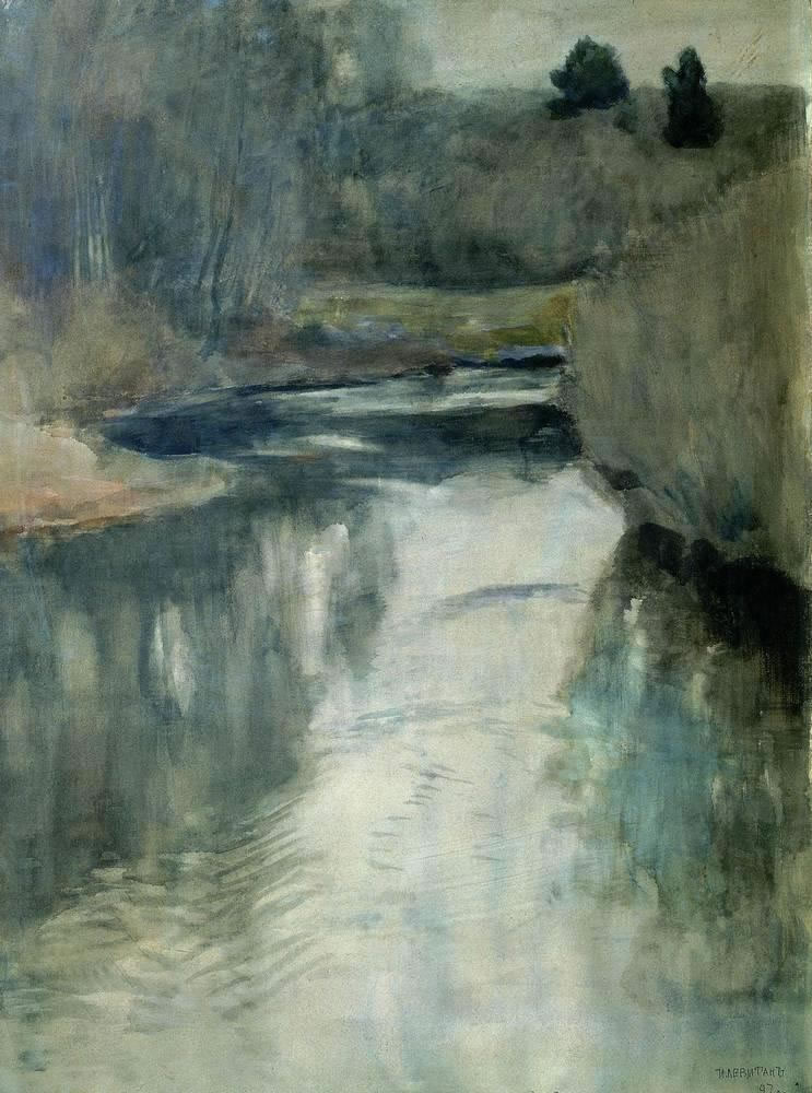 Исаак Ильич Левитан. "Река". 1897.