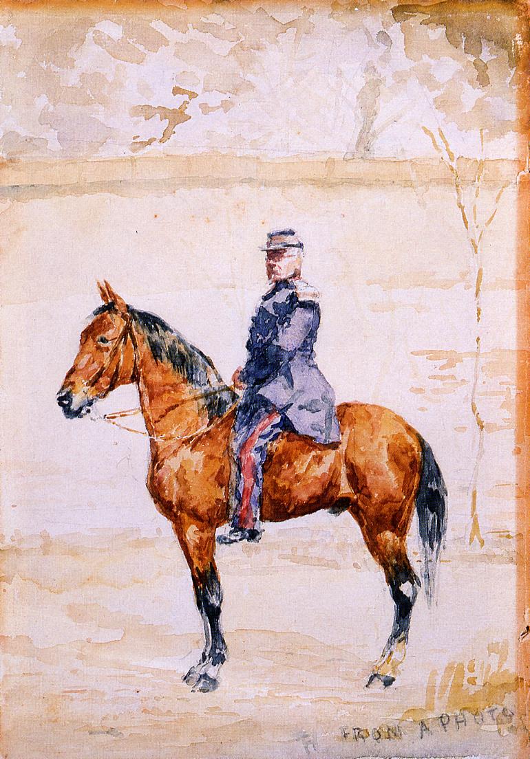 Анри де Тулуз-Лотрек. "Генерал у реки". 1881-1882. Частная коллекция.