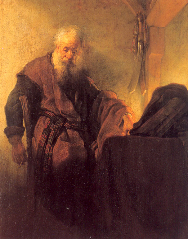 Рембрандт ван Рейн. "Апостол Павел в темнице". 1629.