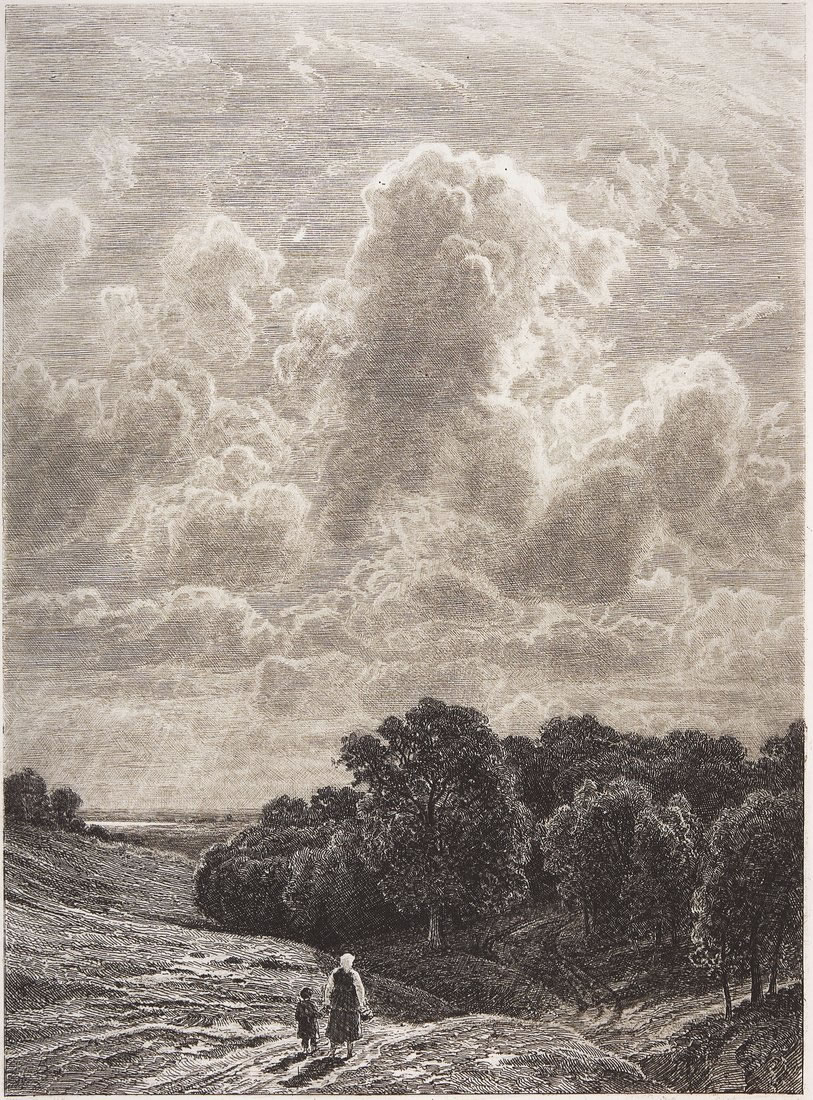 Иван Иванович Шишкин. "Облака над рощей". 1878.