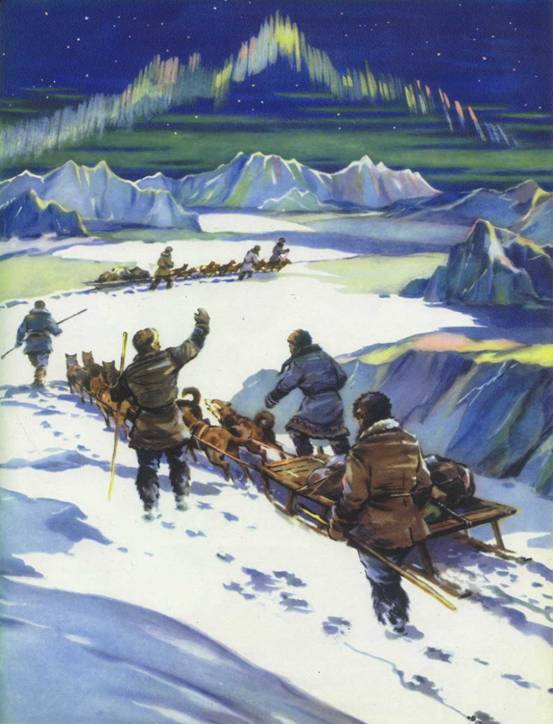 Участники Великой Северной экспедиции на полуострове Таймыр.
