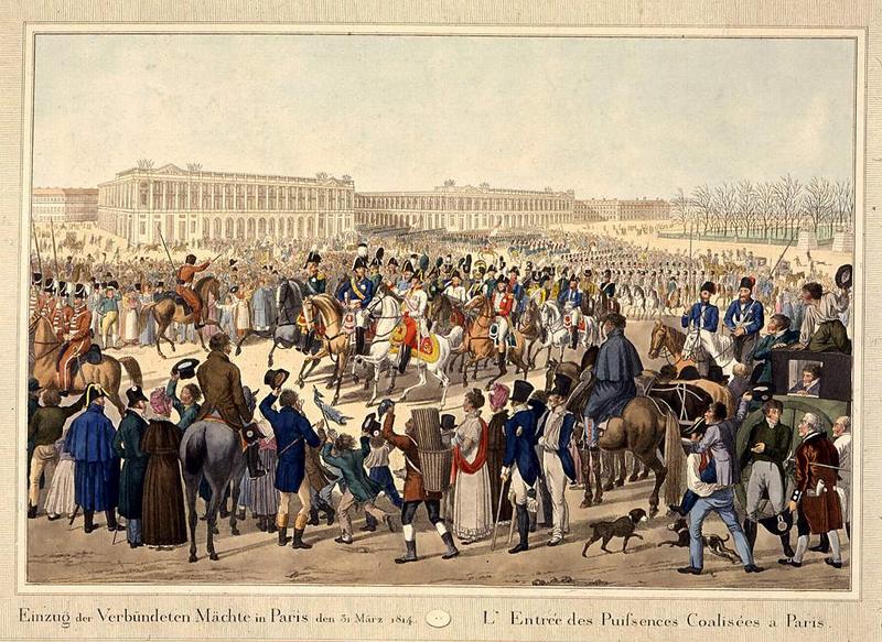 Неизв. худ. Вступление союзников в Париж 31 марта 1814 года. Первая четверть XIX века.