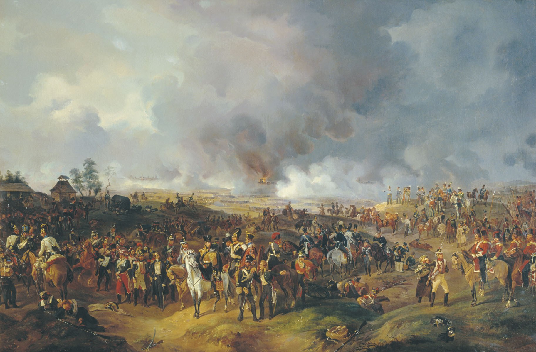 Александр Зауервейд. Сражение при Лейпциге с 2 по 7 октября 1813 года. 1844.