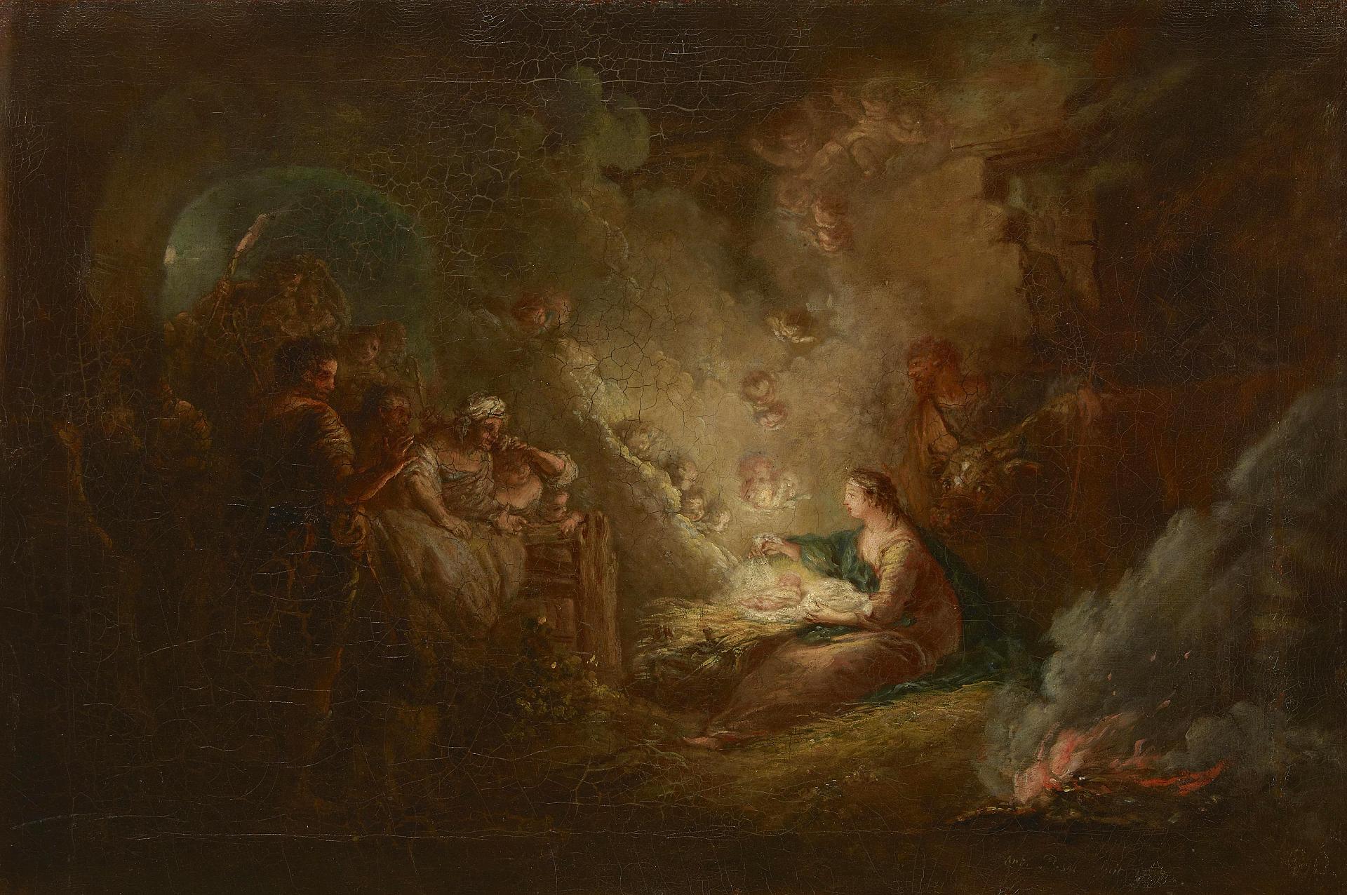 Антуан Пэн. "Рождество Христово". 1745. Эрмитаж, Санкт-Петербург.