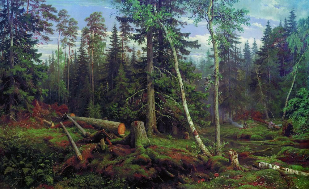 Иван Шишкин. Рубка леса. 1867.
