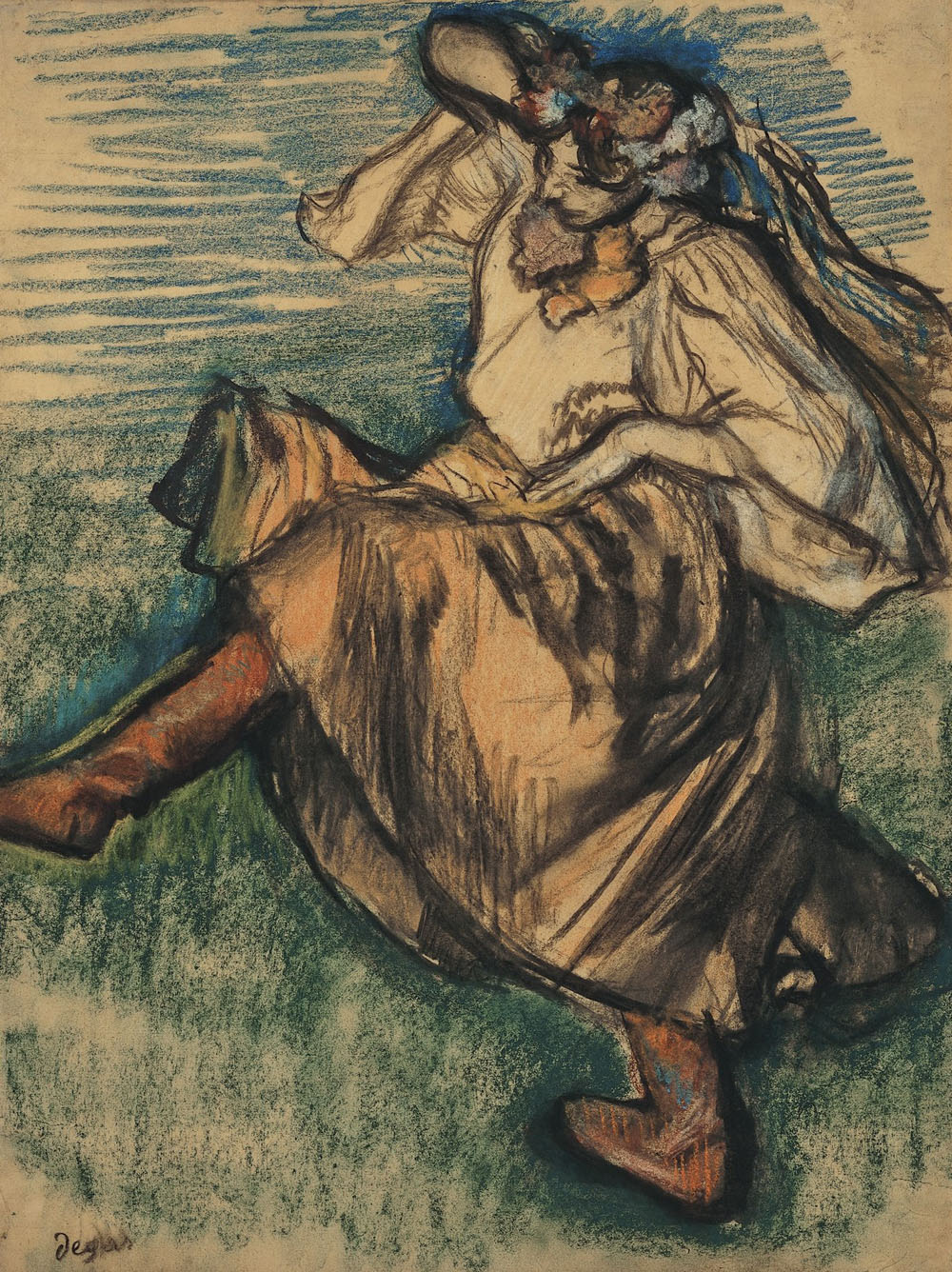 Эдгар Дега. "Русская танцовщица". Около 1899.