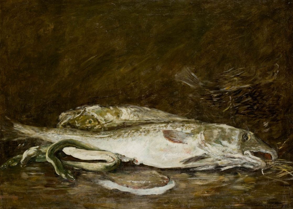 "Натюрморт с рыбой". 1873. Музей современного искусства Андре Мальро, Гавр.