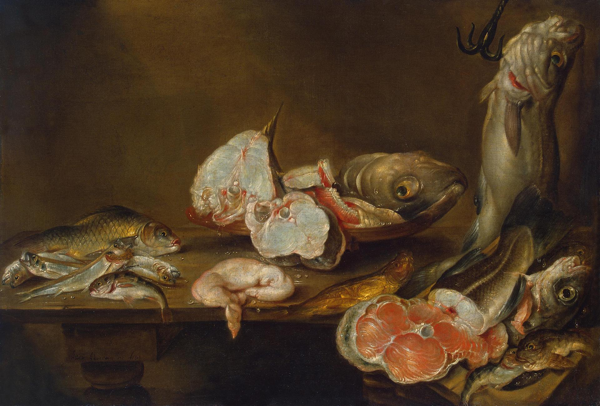 Александр Адриансен. "Рыбы". 1643. Эрмитаж, Санкт-Петербург.
